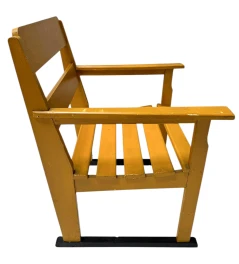 Two Art Deco Modernist Lacquered Beech Armchairs and Table, 1930s